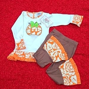4 to 5T boutique girls pants and top
